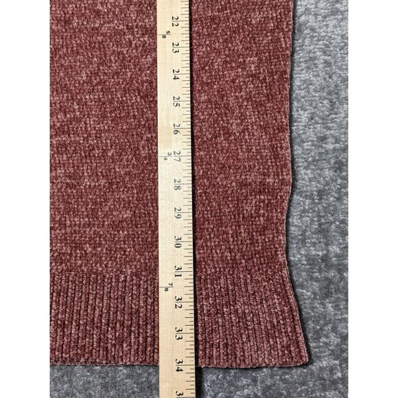 Express Tunic Pullover Sweater Women M Pink Chenille Super Soft Fabric R81 - Picture 11 of 12